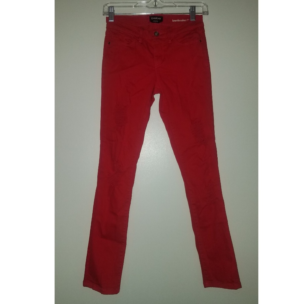 Bebe Ripped Jeans